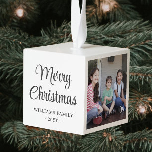 Elke tekst 3 Foto Eenvoudig Modern Minimalistisch Kubus Ornament