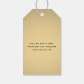 Elke Tekst Modern Script Eenvoudige foto Zwart en Cadeaulabel (Achterkant)