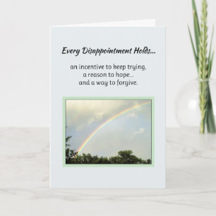 Elke teleurstelling houdt... kaart