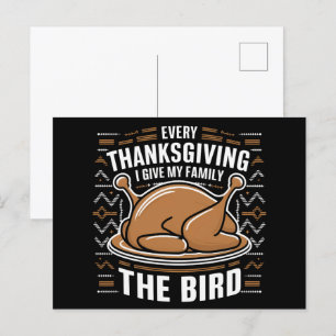 Elke Thanksgiving Geef Ik Mijn Familie De Vreselij Briefkaart