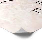 Elke Thema Bruidsdouche Foto Tekst Overlay Welkom Poster (Hoek)