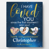 Elke trouwdag Geliefd Hart Fotocollage Fotoplaat (Voorkant)