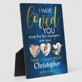 Elke trouwdag Geliefd Hart Fotocollage Fotoplaat (Zijkant)