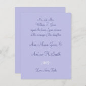 Elke uitnodiging voor het kleuren van Periwinkle B (Voorkant / Achterkant)