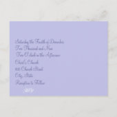 Elke uitnodiging voor het kleuren van Periwinkle B (Achterkant)