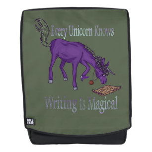 Elke Unicorn weet dat schrijven Magisch is Rugtassen