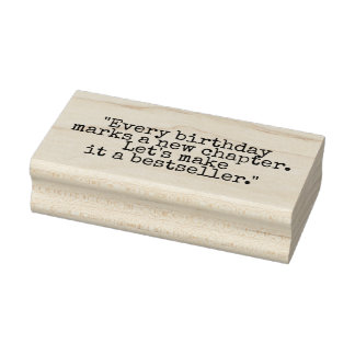 “Elke verjaardag markeert een nieuw hoofdstuk. Lat Rubberstempel