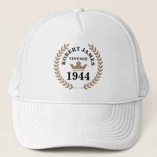 Elke verjaardagsleeftijd vintage trucker pet