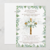 ELKE Verjaardagsuitnodiging Priesterwijding Rustie Kaart (Voorkant / Achterkant)