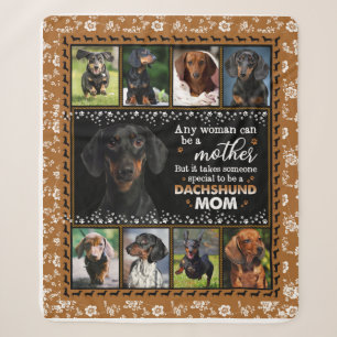 Elke vrouw kan een teckel mama hond liefde deken