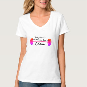 Elke vrouw moet weten hoe ze moet schoonmaken t-shirt