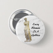 Elke vrouw ronde button 5,7 cm (Voorkant /achterkant)