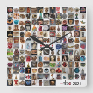 Elke wandklok van 1 maten vierkante klok