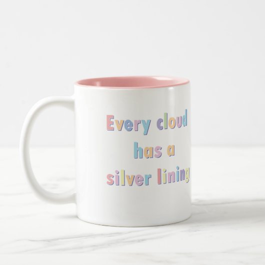 Elke wolk heeft een zilveren voering tweekleurige koffiemok (Links)