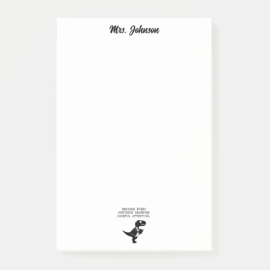 Elke zin verdient zorgvuldige aandacht post-it® notes (Voorkant)