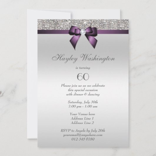 Elke zondag van de Age Vogelpartij Zilveren Violet Kaart (Achterkant)