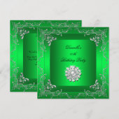 Elke zondag van de Linggroene diamant Kaart (Voorkant / Achterkant)