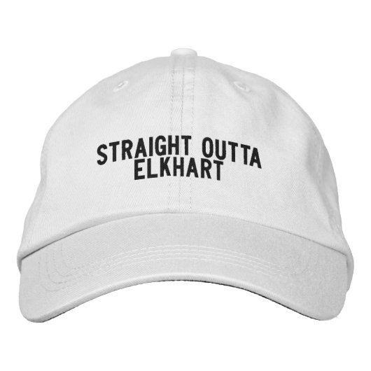Elkhart Indiana Hoed Geborduurde Pet (Voorkant)