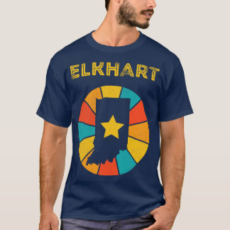 Elkhart Indiana Vintage Verdrietig Souvenir 1 T-shirt