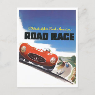 Elkhart Lake Road race 1955 Briefkaart