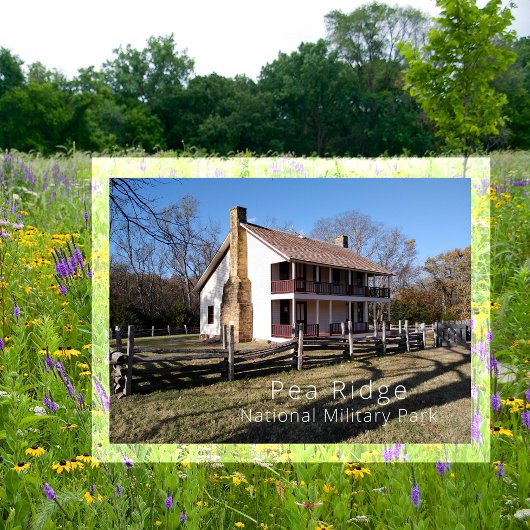 Elkhorn Tavern, nationaal militair park Pea Ridge Briefkaart