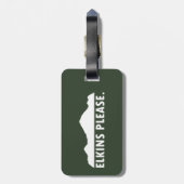 Elkins West Virginia alsjeblieft Bagagelabel (Achterkant verticaal)