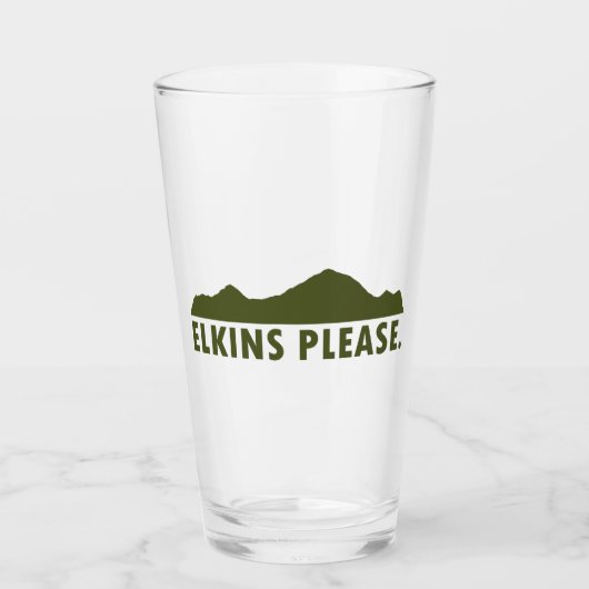 Elkins West Virginia alsjeblieft Glas (Voorkant)