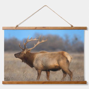 Elkprofiel in de herfst hangend wandkleed