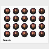 Elks Journey Ronde Sticker (Vel)