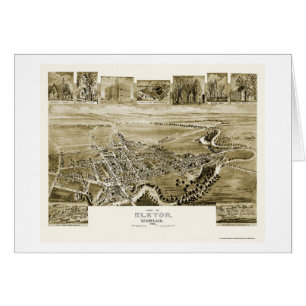 Elkton, carte panoramique de DM - 1907