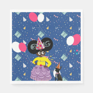 Ella B. Jenkins party servet blauw