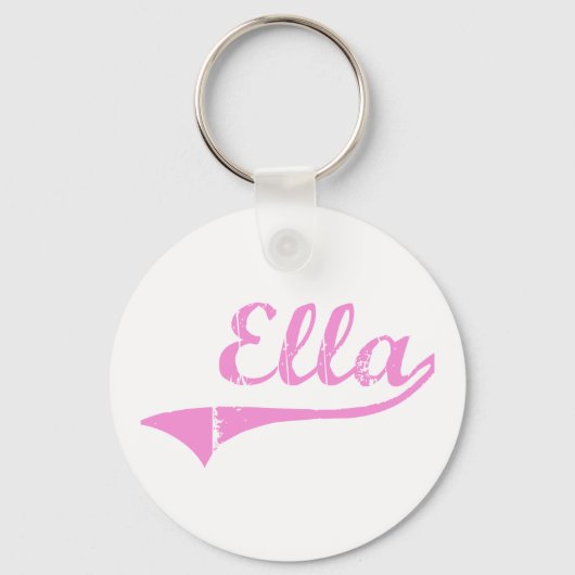 Ella Classic Style Name Sleutelhanger (Voorkant)