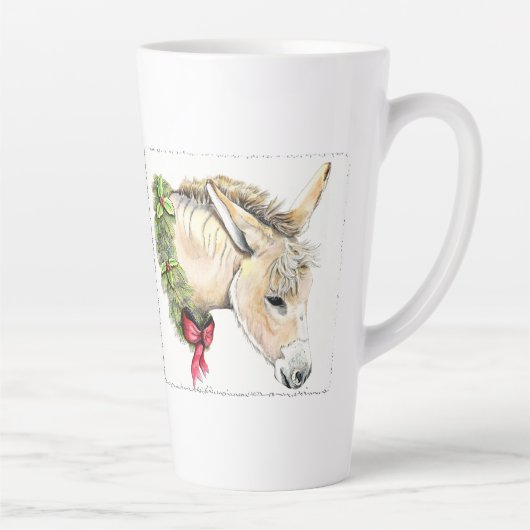 Ella de Kerst-ezel Latte Mok (Rechts)