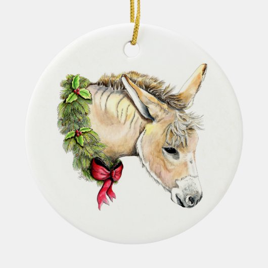 Ella de kerstsleutel keramisch ornament (Voorkant)