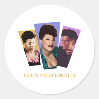 Ella Fitzgerald Ronde Sticker