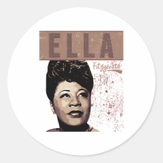 Ella Fitzgerald Ronde Sticker