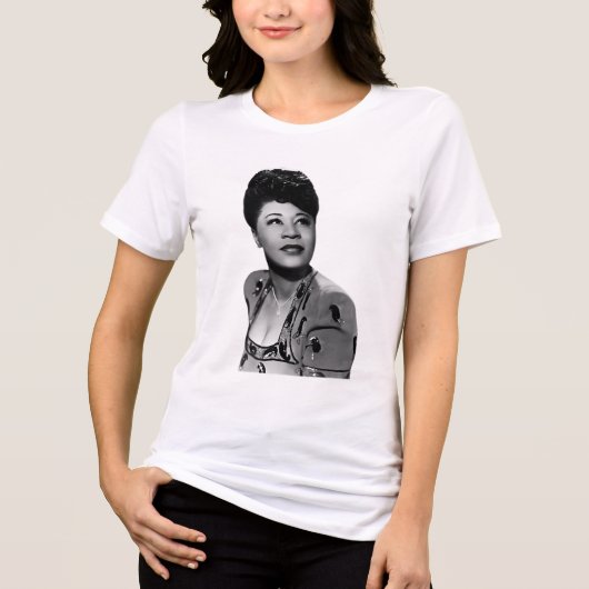 Ella Fitzgerald Tri-Blend Shirt (Voorkant)