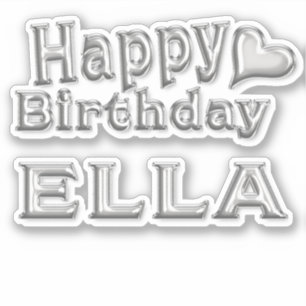 Ella Happy Birthday Autocollants