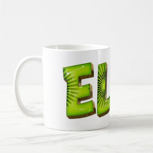 Ella Name Kiwi Style Tasse Teetasse (Gauche)