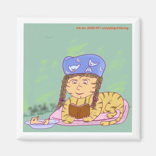 EllaSkyeBlue als Achilles de Tijger van BJWT Magneet (Voorkant)