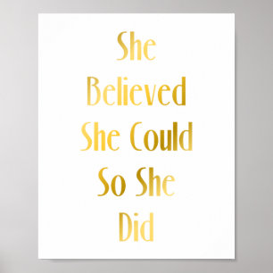 Elle a cru qu'elle pourrait affiche de motivation