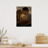 Elle A Dit Oui Affiche de bienvenue Photo Party En (Cuisine)