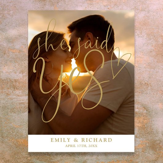 Elle A Dit Oui Affiche de bienvenue Photo Party En