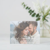 Elle a dit oui Calligraphie Invitation de Fiançail (Debout devant)