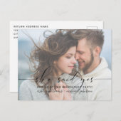 Elle a dit oui Calligraphie Invitation de Fiançail (Devant / Derrière)