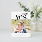 ELLE A DIT OUI Enregistrer La Carte Postale Date (Debout devant)