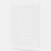 Elle A Dit Oui Fête des mariées Acrylique Affiche  (Angle)