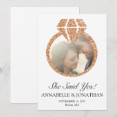 Elle A Dit Oui Invitation Du Parti Engagement (Devant / Derrière)