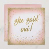 Elle a dit Oui Invitation Pearl (Devant / Derrière)