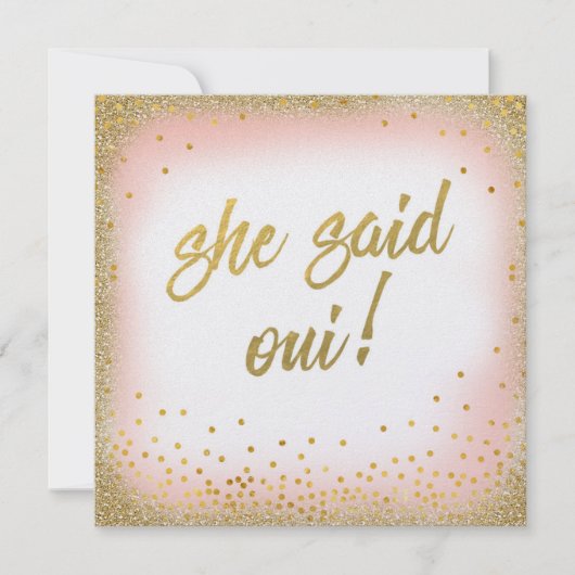 Elle a dit Oui Invitation Pearl (Devant)